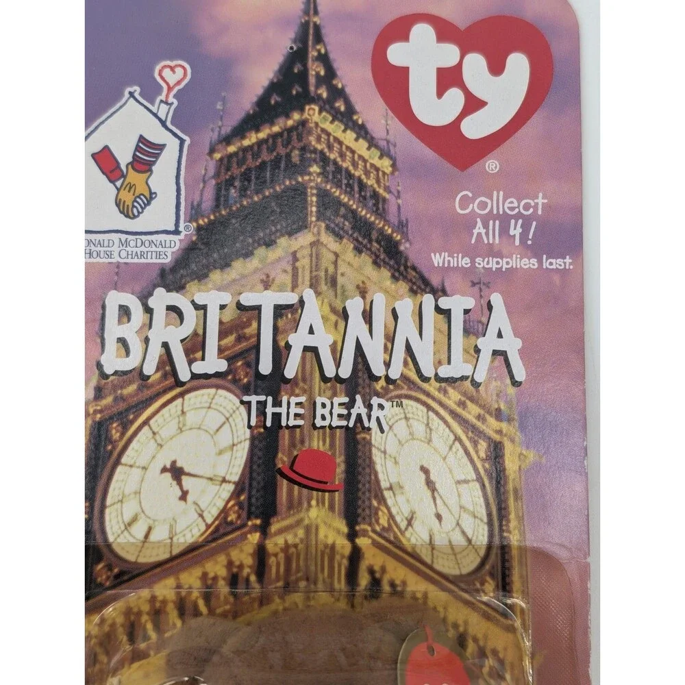 Britannia The Bear Beanie Baby Collectible McDonald's Happy Meal 1997
